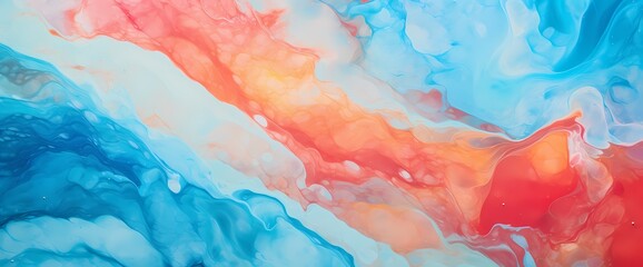 A close-up shot of a marble texture reveals a stunning abstract background with a vibrant array of colors.