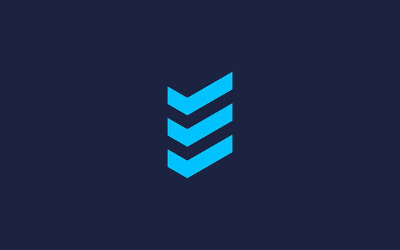 letter e with check logo icon design vector design template inspiration