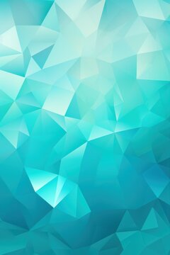 Vector abstract turquoise blue, triangles background