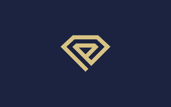 letter e with diamond logo icon design vector design template inspiration