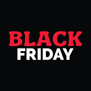 Black Friday typography design element Vector, black friday sale hand lettering design