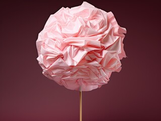 pink rose and paper