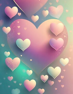 Valentine hearts background