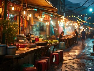 Fototapeta na wymiar Asian Night Market