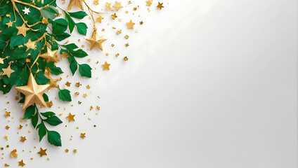leaves and star with copy space wallpaper, Love celebration visuals, Valentine's Day and star backdrop stock, Romantic scenes with space for text, Love moments in wallpaper