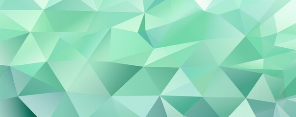 Fototapeta na wymiar Vector abstract mint green, triangles background