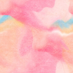 Abstract seamless pattern with watercolor spots. Hand-drawn illustration.