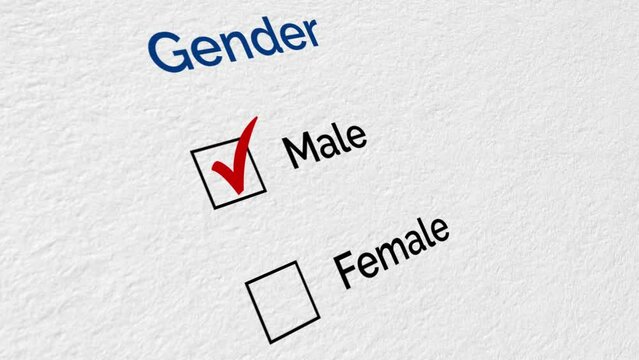  Animated Mouse Cursor Clicking on Gender Checkbox in an Application