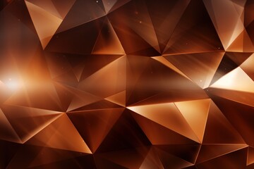 Vector abstract bronze, triangles background
