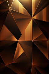 Vector abstract bronze, triangles background
