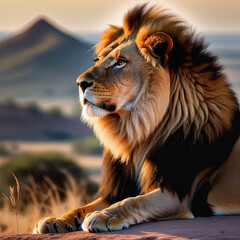 Lion best photo, generative AI