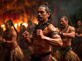 Maori Haka Dance - obrazy, fototapety, plakaty