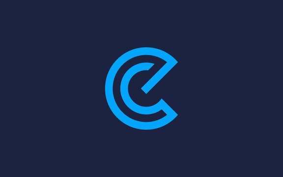letter ce or ec circle logo icon design vector design template inspiration