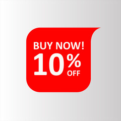 Red Sale Web Banner For BUY NOW