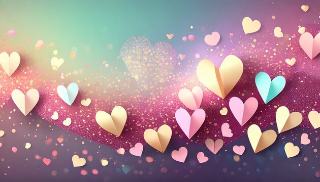 Paper Hearts for San Valentine