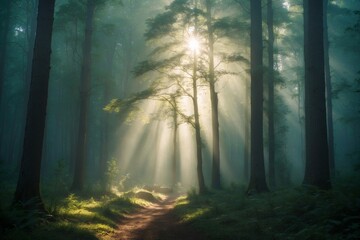 Naklejka premium A mystical forest