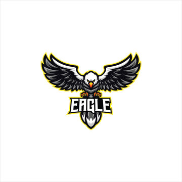 eagle esport mascot design logo