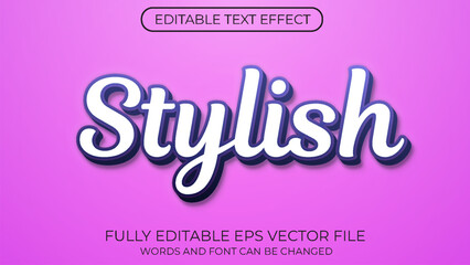 Stylish editable text effect. Text Style Effect