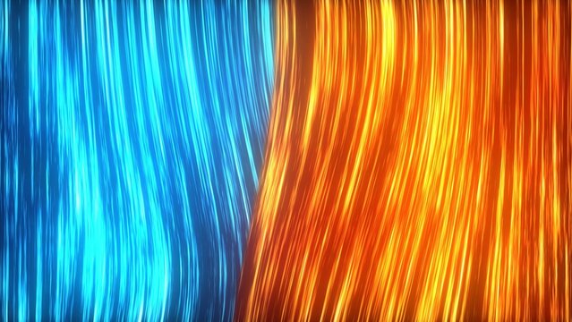 Powerful Fire and Ice Glowing Animated Background (Customizable)