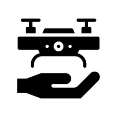hand gesture glyph icon