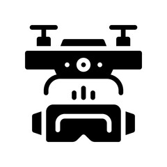 virtual reality glyph icon