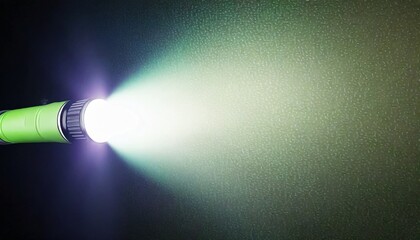 flashlight and beam of light on a dark background 3d rendering - obrazy, fototapety, plakaty