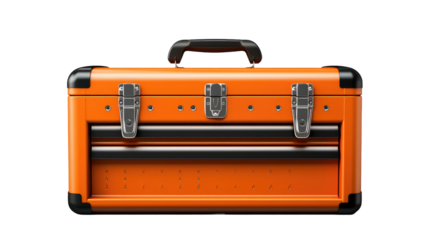 Tool box isolated on white or transparent background