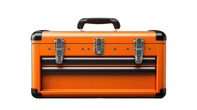 Tool box isolated on white or transparent background