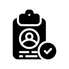 identification glyph icon