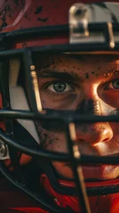 Fotobehang american football player close up  © FR-Studio