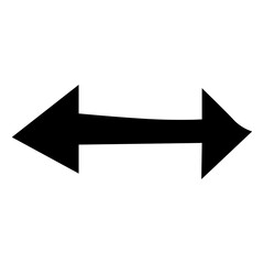 Arrow doodle hand drawn abstract with transparent background