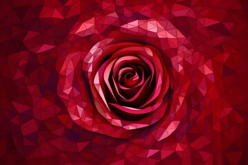 red rose background made by midjourney