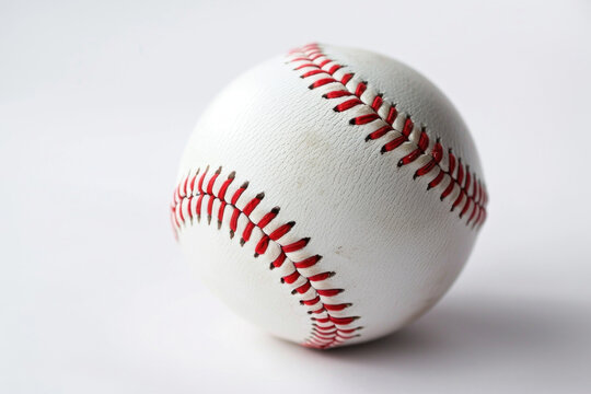 Baseball on white background