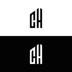CH logo. CH set , C H design. White CH letter. CH, C H letter logo design. Initial letter CH letter logo set, linked circle uppercase monogram logo. C H letter logo vector design.	
