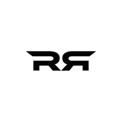 RR logo. RR set , R R design. White RR letter. RR, R R letter logo design. Initial letter RR letter logo set, linked circle uppercase monogram logo. R R letter logo vector design.	

