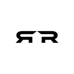 RR logo. RR set , R R design. White RR letter. RR, R R letter logo design. Initial letter RR letter logo set, linked circle uppercase monogram logo. R R letter logo vector design.	
