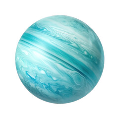 Uranus planet isolated on white or transparent background
