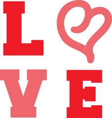 Fototapeta premium Valentine’s Day love text phrase design on plain white transparent isolated background for shirt, hoodie, sweatshirt, apparel, card, tag, mug, icon, poster or badge