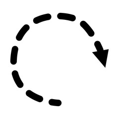 Arrow abstract hand drawn doodle with transparent background