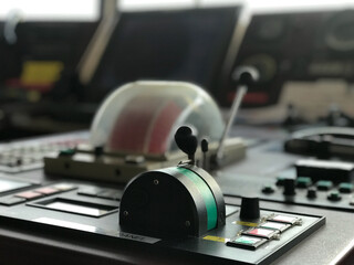 Engine controls of a ship