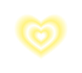 Fototapeta na wymiar Blurry pink heart aura. Trendy y2k style. Vector illustration.