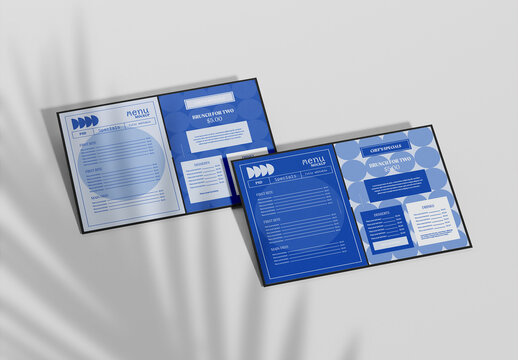 Horizontal Menu Mockup