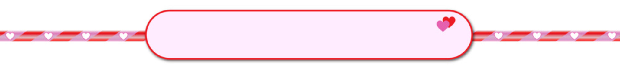 Blank Valentine Sign Frame with Light Background - Add Your Copy - Good for Web Banners	