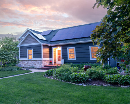 Solar Powered Cape Cod Home