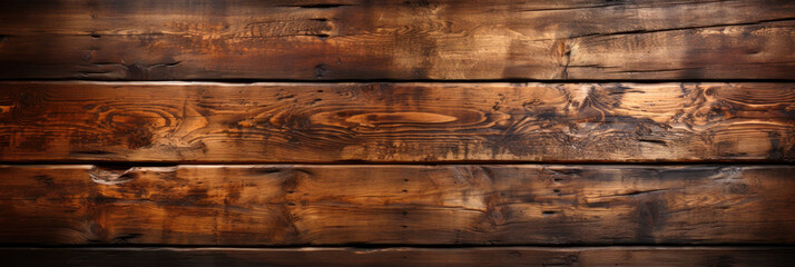 Obraz na płótnie Canvas Dark brown wenge washed old wood gorizontal background, wooden abstract texture.