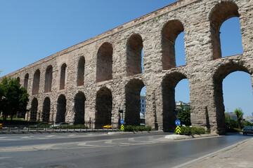 ruins of an aqueduct in Istanbul	