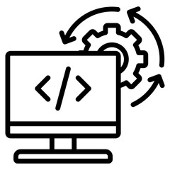 Continuous Integration Icon Element For Design