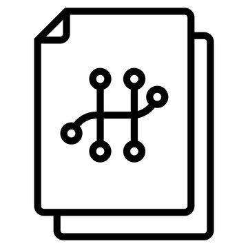 Version Control Icon Element For Design