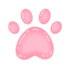 Fototapeta na wymiar Animal Cute Paw Cartoon illustration Animal Paw Dog Paw Cat Paw Cartoon