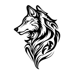 Italian Gray Wolf back symbol, the national animal of Italy, Apennine wolf, loyalty, strong family ties, good communication, education, understanding, and intelligence 